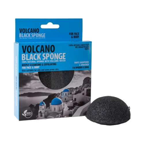 Santo Volcano Spa Volcano Black Sponge - μίνι 7,5 εκ.